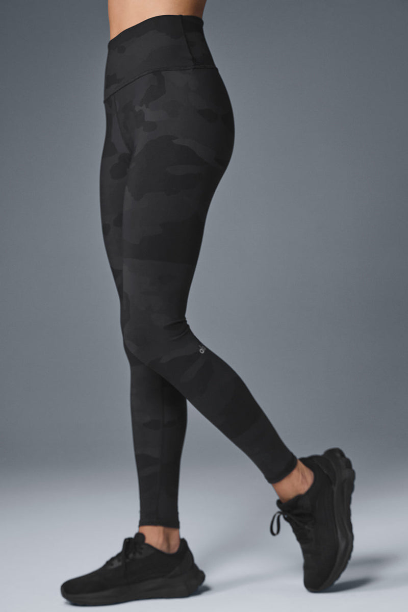 High-Waist Camo Vapor Legging - Black Camouflage